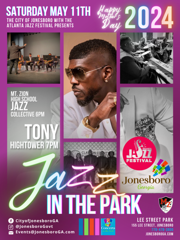 Jazz in the Park. Featuring Tony Hightower and the Mount Zion High School Jazz Collective
